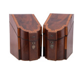 PAIR OF GEORGIAN STYLE MAHOGAN