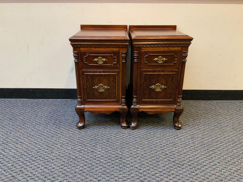 PAIR OF GEORGIAN STYLE MAHOGANY