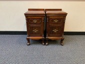 PAIR OF GEORGIAN STYLE MAHOGAN