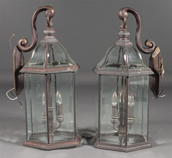 Pair of Georgian style weathered
