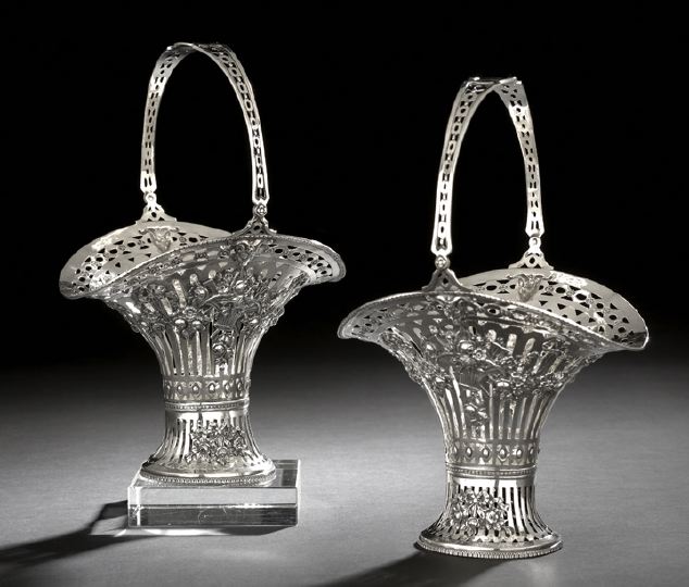 Pair of German .800 Silver Bridal