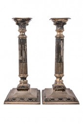 PAIR OF GERMAN 800-SILVER CAND