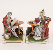 Pair of German fine pocelain m