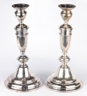 PAIR OF GERMAN JARRA SILVER PL