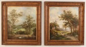 PAIR OF GERMAN LANDSCAPES BY E