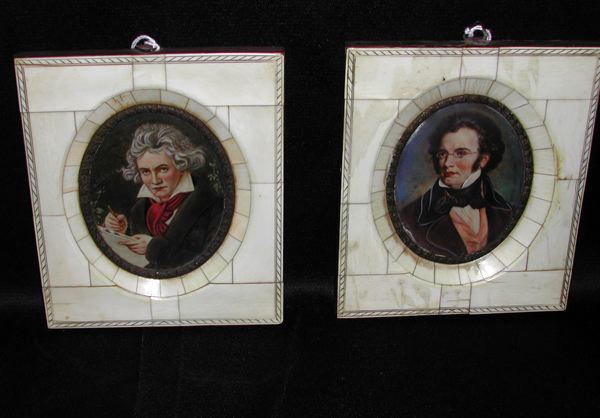 Pair of German Oval Portrait