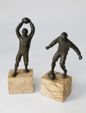 PAIR OF GERMAN PATINA METAL SO