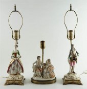 PAIR OF GERMAN PORCELAIN FIGUR
