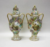 PAIR OF GERMAN PORCELAIN LIDDE