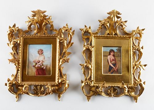 PAIR OF GERMAN PORCELAIN