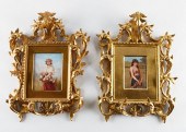 PAIR OF GERMAN PORCELAIN PLAQU