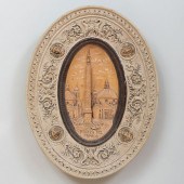PAIR OF GERMAN POTTERY OVAL IT