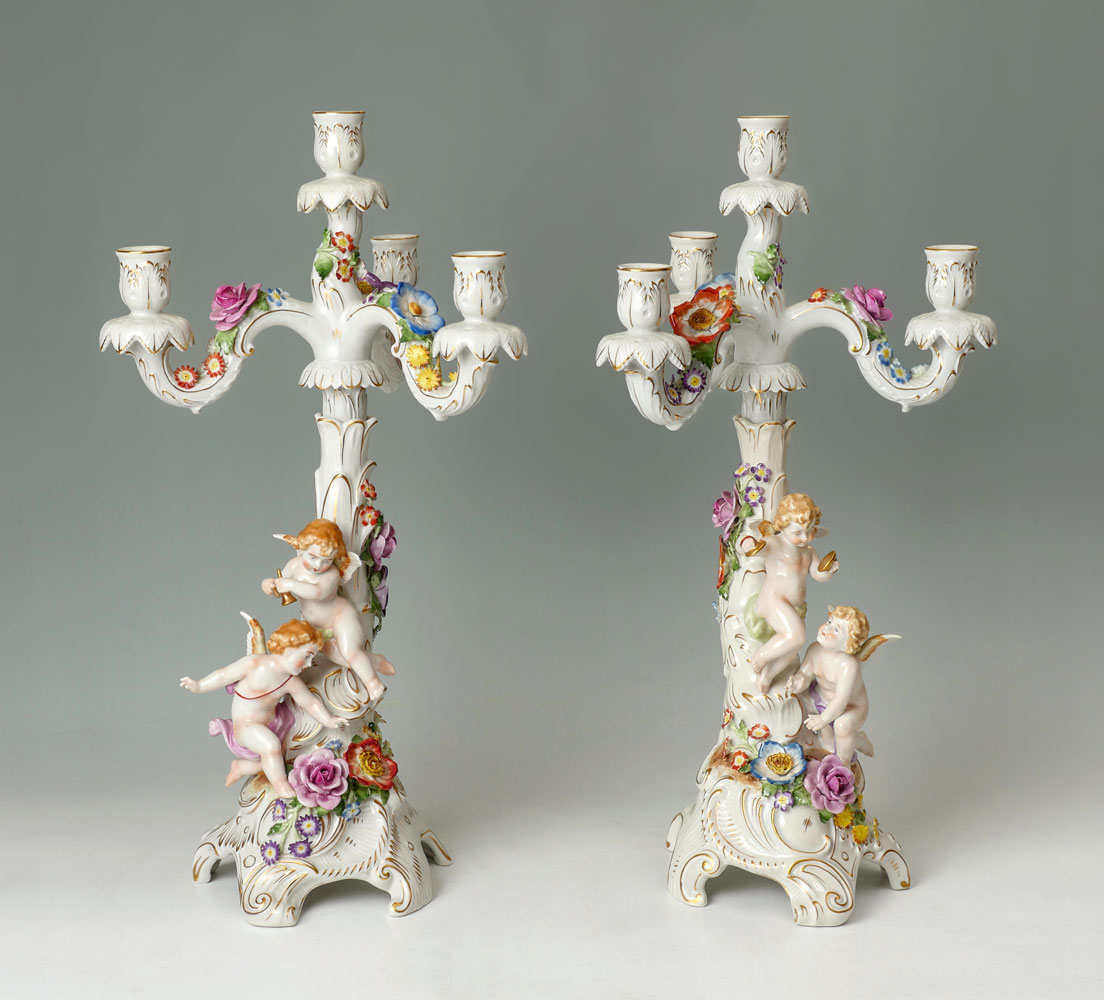 PAIR OF GERMAN SCHIERHOLZ FIGURAL