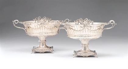Pair of German silver centerpiece