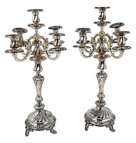 PAIR OF GERMAN SILVER FIVE CUP
