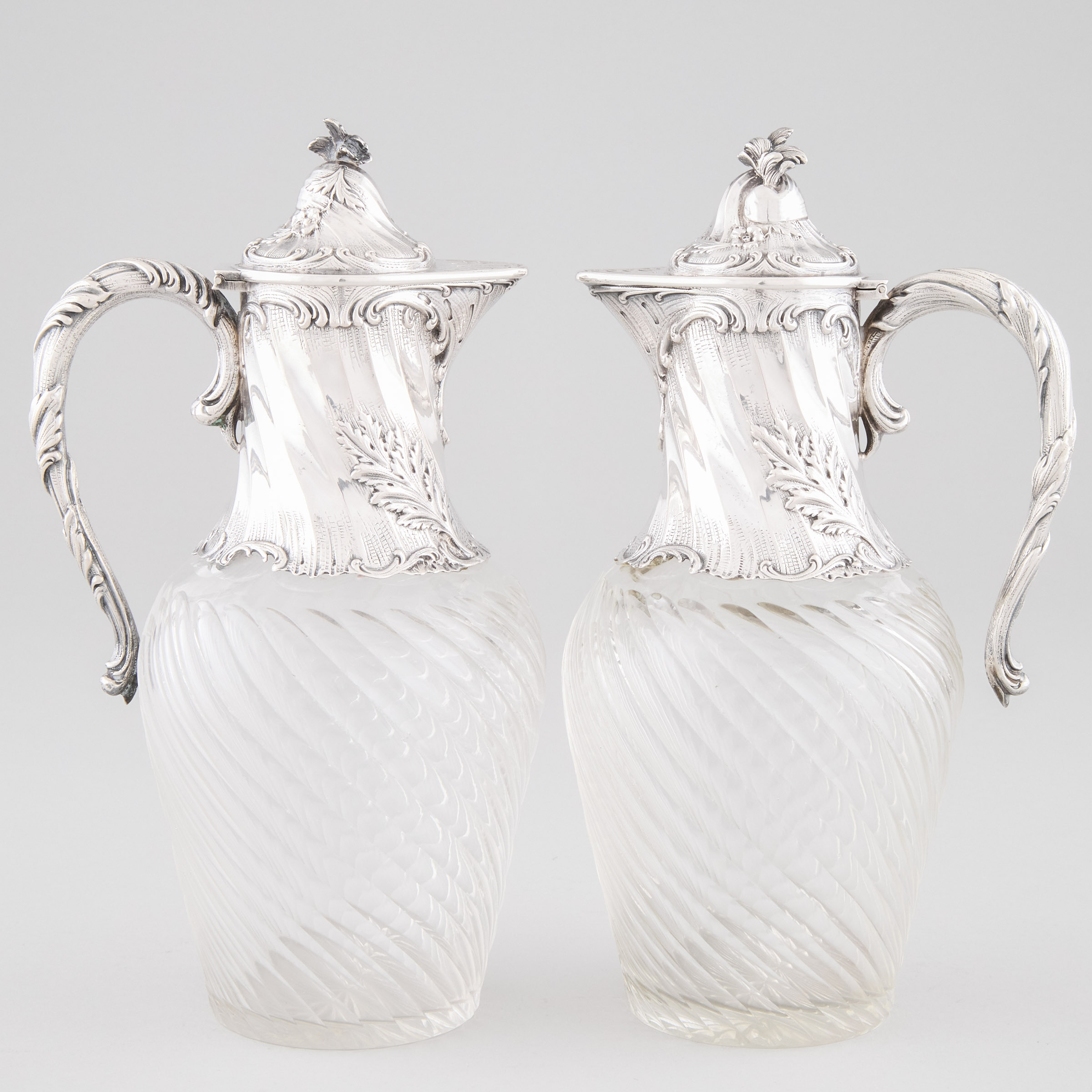 Pair of German Silver Mounted Cut