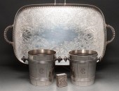 Pair of German silver-plated w