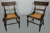 PAIR OF GILDED AND EBONIZED BA