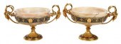 PAIR OF GILT BRONZE MOUNTED ON