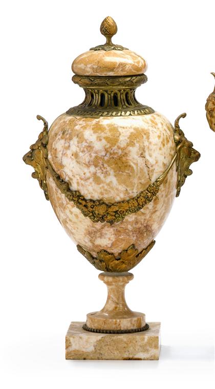 Pair of gilt bronze mounted