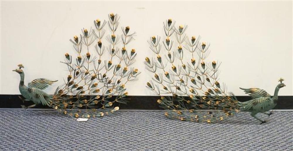 PAIR OF GILT DECORATED GREEN