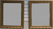 PAIR OF GILT GESSO BEVELED EDG