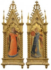 PAIR OF GILT ICONSPair of Gilt