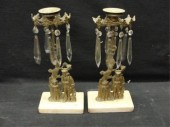 Pair of Gilt Metal Candlebra &