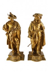 PAIR OF GILT METAL FIGURESdepi