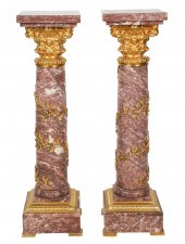 PAIR OF GILT METAL-MOUNTED VIO