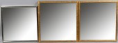 PAIR OF GILTWOOD MIRRORS AND A