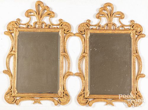 PAIR OF GILTWOOD MIRRORSPair of