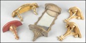 PAIR OF GILTWOOD WALL BRACKETS