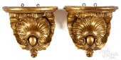 PAIR OF GILTWOOD WALL BRACKETS