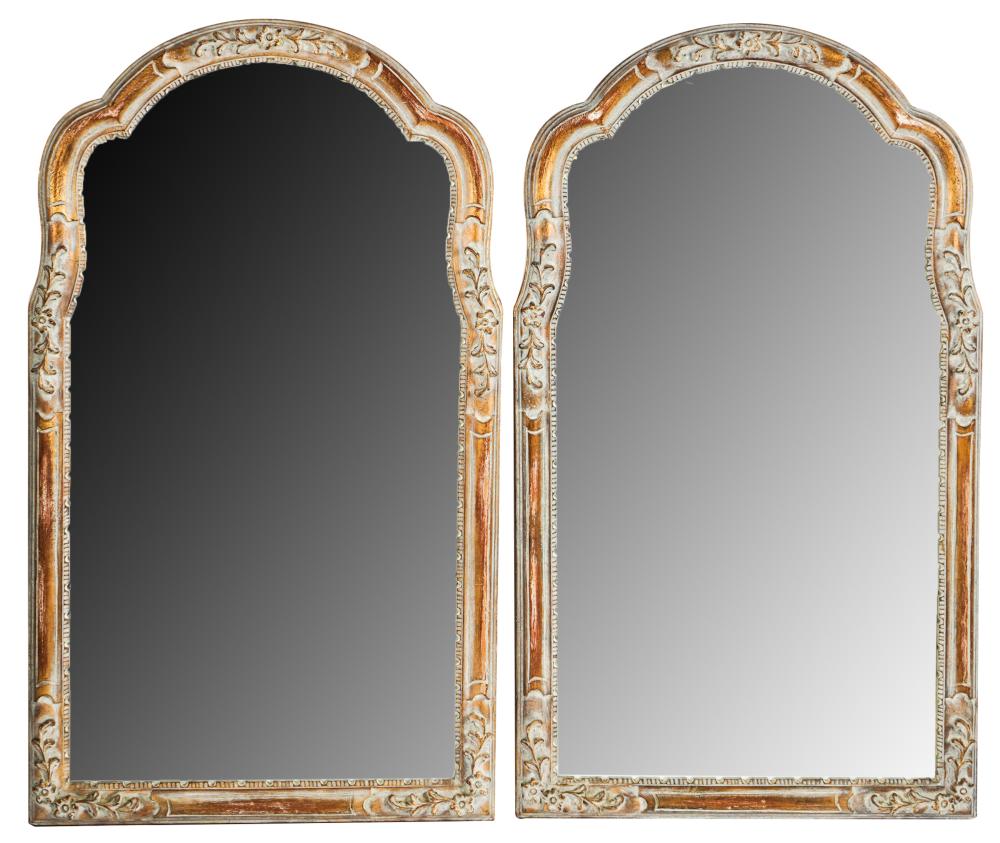 PAIR OF GILTWOOD WALL MIRRORSeach