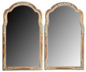 PAIR OF GILTWOOD WALL MIRRORSe