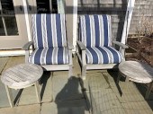 PAIR OF GLOSTER TEAK ARMCHAIRS