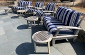 PAIR OF GLOSTER TEAK WOOD OUTD