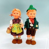 PAIR OF GOEBEL DOLLS, HANSEL A