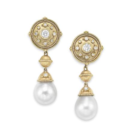 Pair of Gold, Diamond and