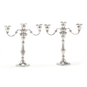 PAIR OF GORHAM  CHANTILLY-DUCH