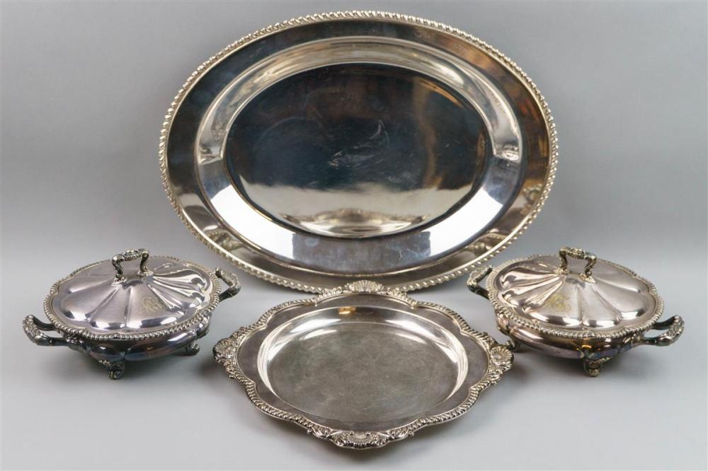 PAIR OF GORHAM PLATED SAUCE TUREENS