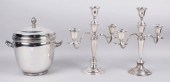 PAIR OF GORHAM SILVER WEIGHTED