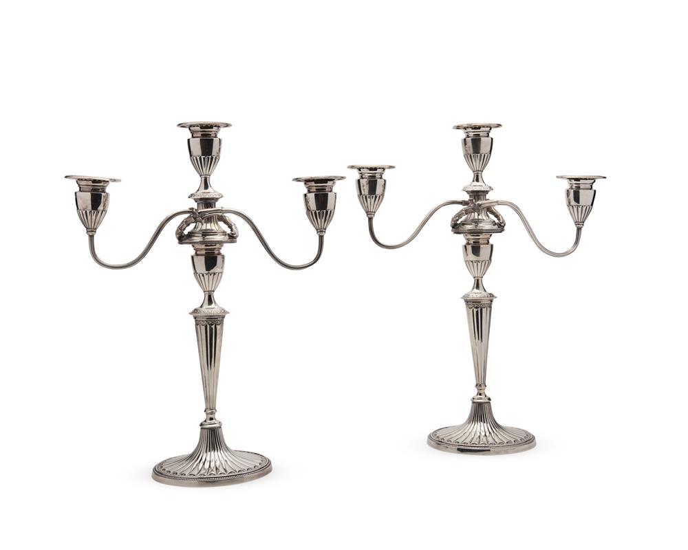 PAIR OF GORHAM WEIGHTED SILVER
