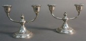 PAIR OF GORHAM WEIGHTED STERLI