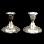 PAIR OF GORHAM WEIGHTED STERLI