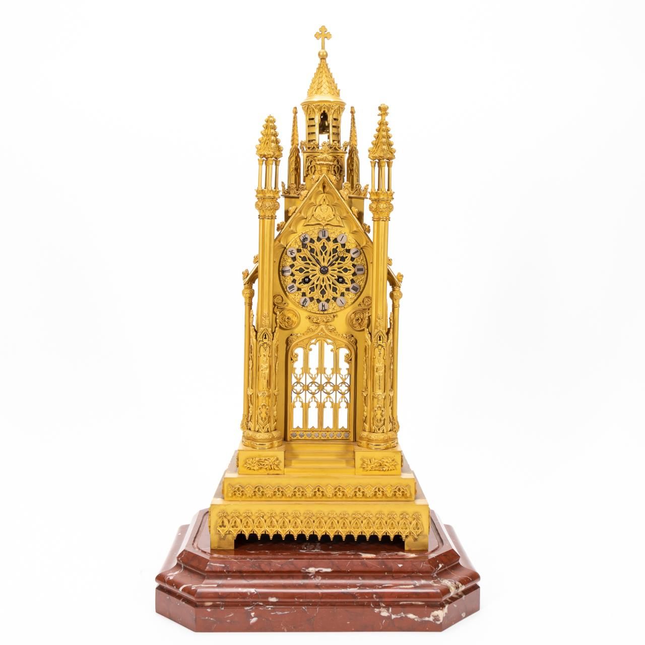 PAIR OF GOTHIC WROUGHT IRON
