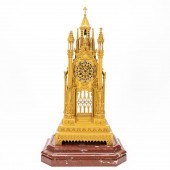 PAIR OF GOTHIC WROUGHT IRON LA