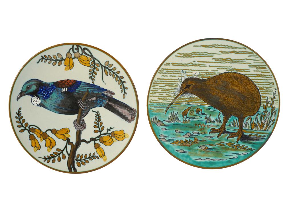 PAIR OF GOUDA CERAMIC PLATESeach