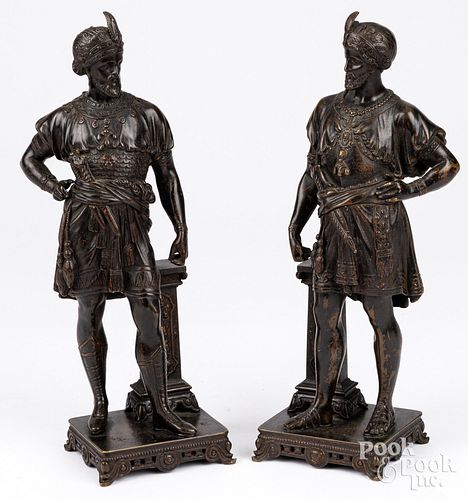 PAIR OF GRAND TOUR BRONZE